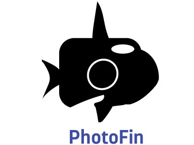 PhotoFin logo v2. A little more refined. animals app blackandwhite graphic illustration illustrator logo photography typography