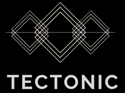 Tectonic brand branding colorado design flat forhire graphic icon illustration logo logodesign minimal mountains simple typography vector