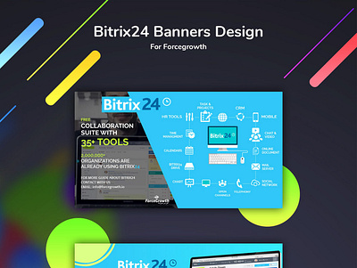 bitrix24 banners design for Forcegrowth International bitrix24 design trendy ui ux