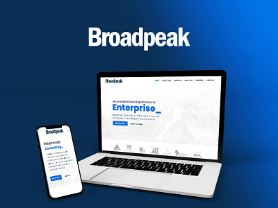 Website Design for Broadpeak.co figma graphic design landing page photoshop ui uiux web design website website design