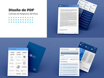 Diseño de PDF, Fotocheck, Brochure - Cámara de Negocios del Perú brochure corporativo erca firma fotocheck graphic design pdf