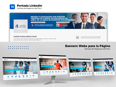 Banners Página Web y Portadas redes sociales - Cámara de Negocio