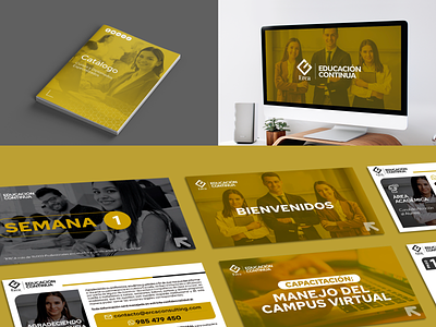 Diseño de Firma, Catálogo, Ppt, Fondos - EEC catalog educacion erca firma flyer fondo graphic design monitor