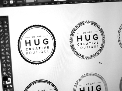 Hug Identity boutique creative friendly hug identity variations