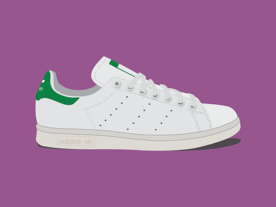 Stan Smith adidas green illo illustration jquery kicks purple slider sneakers stan smith white