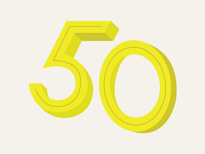 the big 50 depth dimension fifty five lettering numbers numerals zero