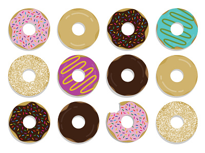 Donuts please! donuts dough doughnuts illustration national donut day sprinkles sweet