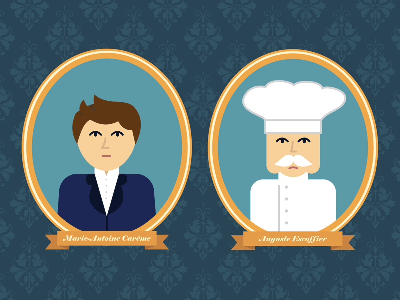 Careme & Escoffier Mother Sauces by Carolyn Bahar on Dribbble