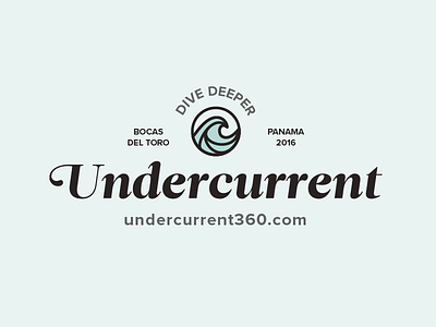 Undercurrent documentary icon logo panama typography wave