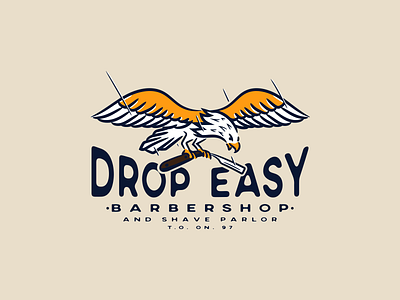 Drop Easy Barbershop logo