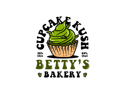 Betty's Cupcake company challenge dailylogochallenge design logo patch vector