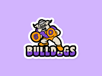 Bulldogs Sports Team dailylogochallenge design logo patch vector
