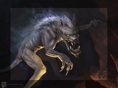 Wolvern, Book Cover Detail beast book cover dark dark fantasy digital painting evil fantasy illustration horror wolf