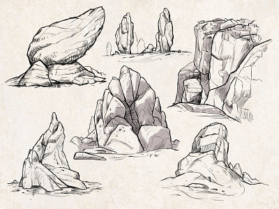 Sketches: Rocks 2