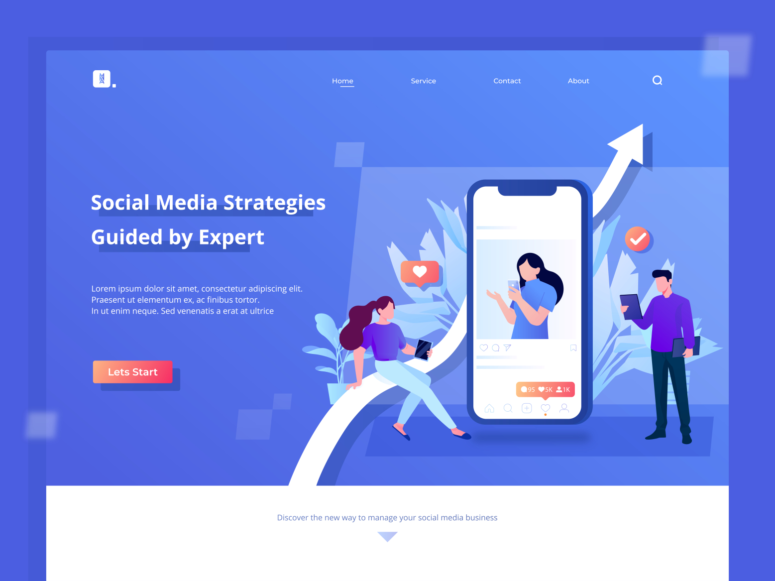 Social Media Strategies Hero Illustration Exploration by Nasiruddin ...