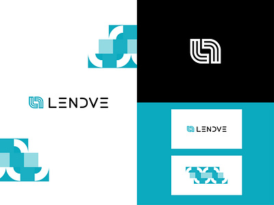 Logo Design - Lendve branding design flat icon lettering logo minimal type typography vector
