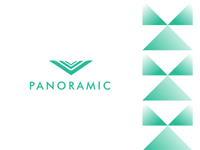 Logo Design - Panoramic branding design flat icon logo minimal type typography ui vector