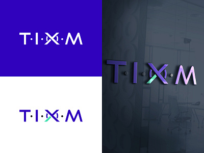 Logo Design - TIXM branding design icon identity logo minimal type typography vector website