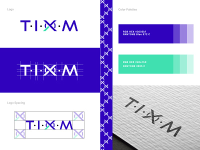 Visual Guidelines - TIXM branding design icon logo minimal type typography ui vector web