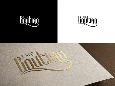 Logo Design - The Boutiqo branding illustration illustrator logo logodesign logotype minimal type typography ui vector