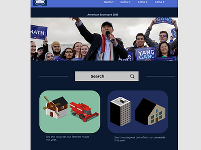 Yang 2024 Website Mockup