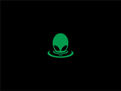 Alien Logo alien branding graphic design logo ufo
