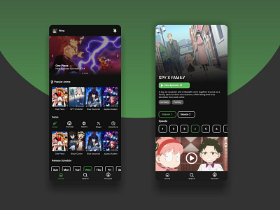 Anime Streaming Mobile App Design mobile mobile design movie streaming ui uiux design ux web application design