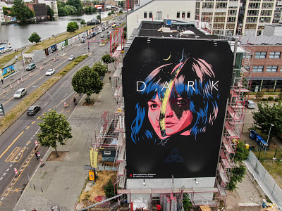 Official Billboard Art of Dark Netflix at Berlin halloween illustration movie netflix pop art poster