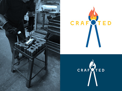 Custom Crafts _ Part 1 brand crafted design handmade identity logo logo design logotype tools vector