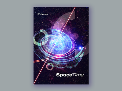 SPACEtime art design digital art photoshop poster design space typography