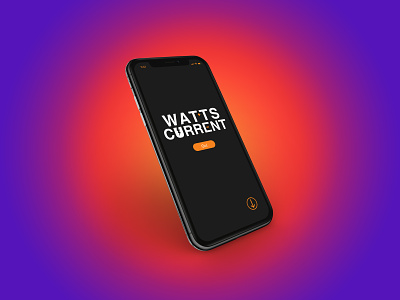 Watts Current app app design art branding design digital art edm logo negative space typography ui ux