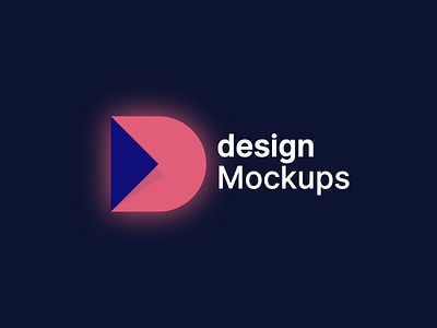 Designed unique logo for < designMockups />