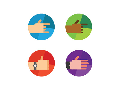 Suggestive Gestures budget wrist watch dead hands icons illustration pointy rock n roll shake thumbs up
