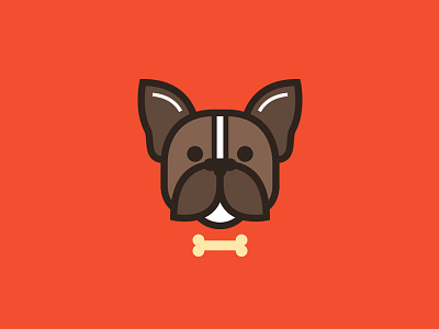 Woof Woof bark bone boston dog illustration puppster terrier woof