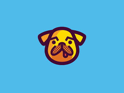 Pug Life dog illustration little turds pug puggy brewster smooshed face