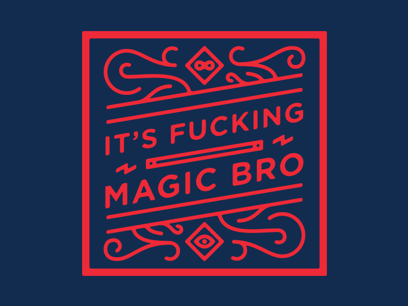 Alakazam! magic wizards magicians infinity and shit zap wand illustration type