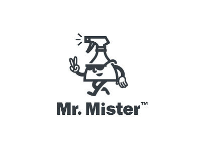 Mr. Mister austin character hot and sweaty identity illustration mister spritz