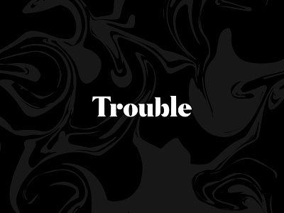 Trouble branding dark magic fart project secrets typography