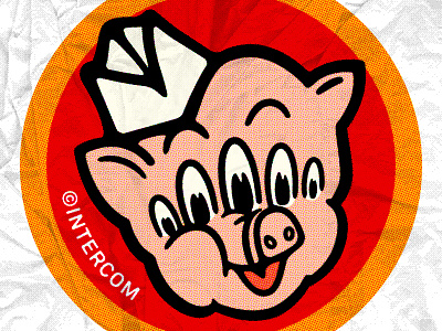 Down Home, Down The Street art brand business grocery illustration intercom pig piggly wiggly weird