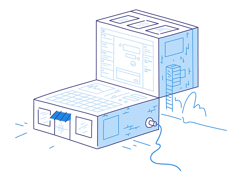 Intercom for Early Stage animation building illustration intercom product startup technology