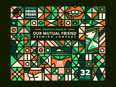 Crowlers! beer bevy booty cans crowlers drink labels omf our mutual friend print