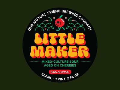Little Maker art beer beer branding branding character illustration label packaging print sour type
