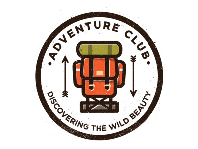 Adventure Club adventure adventure club arrows backpack badge brand camping icon illustration label logo outdoors stamp
