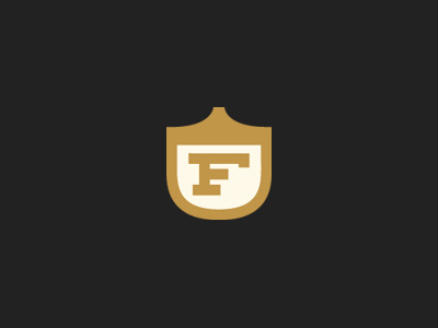 F Badge awesome brand cool dudes f icon logo mark shield stamp