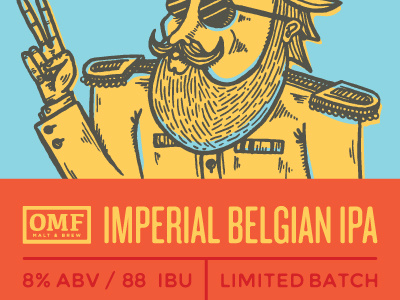 Imperial IPA beer belgian brewery denver illustration ipa label our mutual friend peace