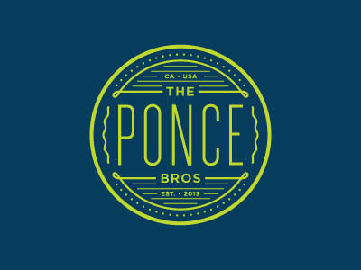 Ponce Mark badge branding cool dudes logo mark rejected
