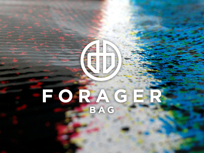 Forager Bag icon logo design product simple