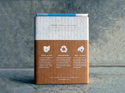 Forager Bag Packaging bag billboard eco friendly logo design package packaging product design silkscreen sustainable