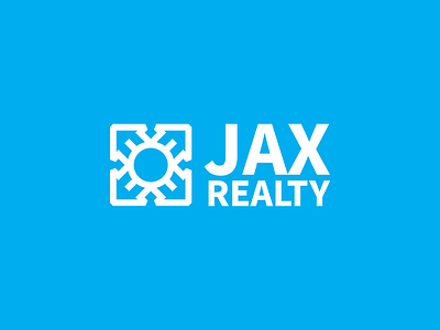 JAX Realty freelance house icon logo design realty rejected simple
