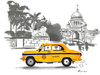 Kolkata yellow taxi